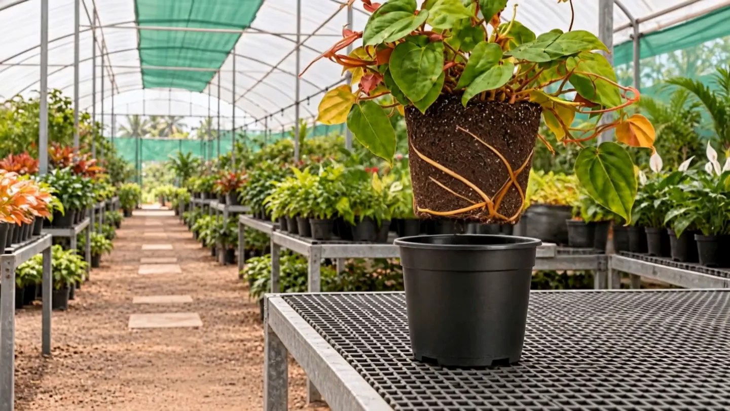The pot exchange and planting in the cream Rastlina planter